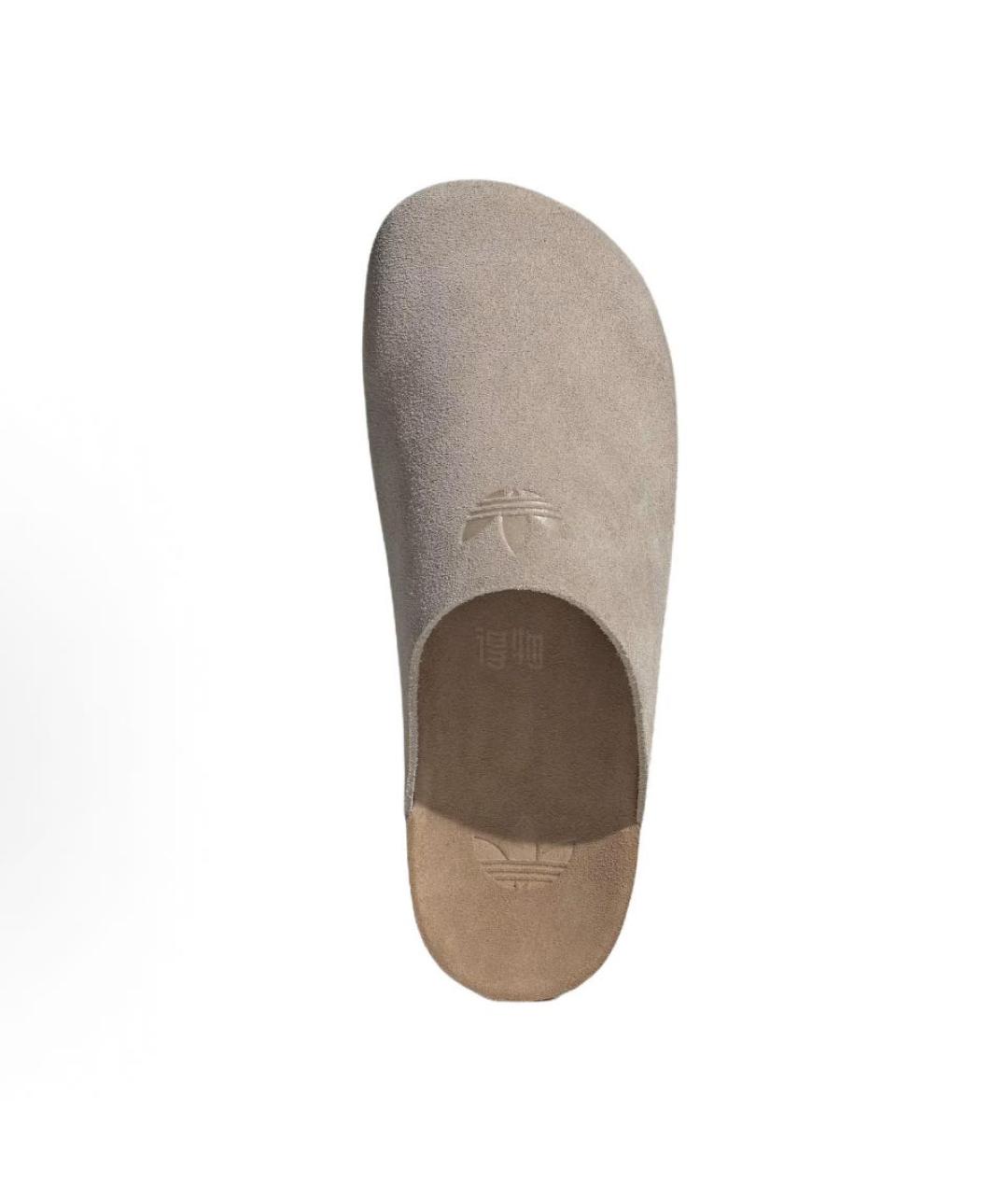 ADIDAS Серые замшевые сабо, фото 3