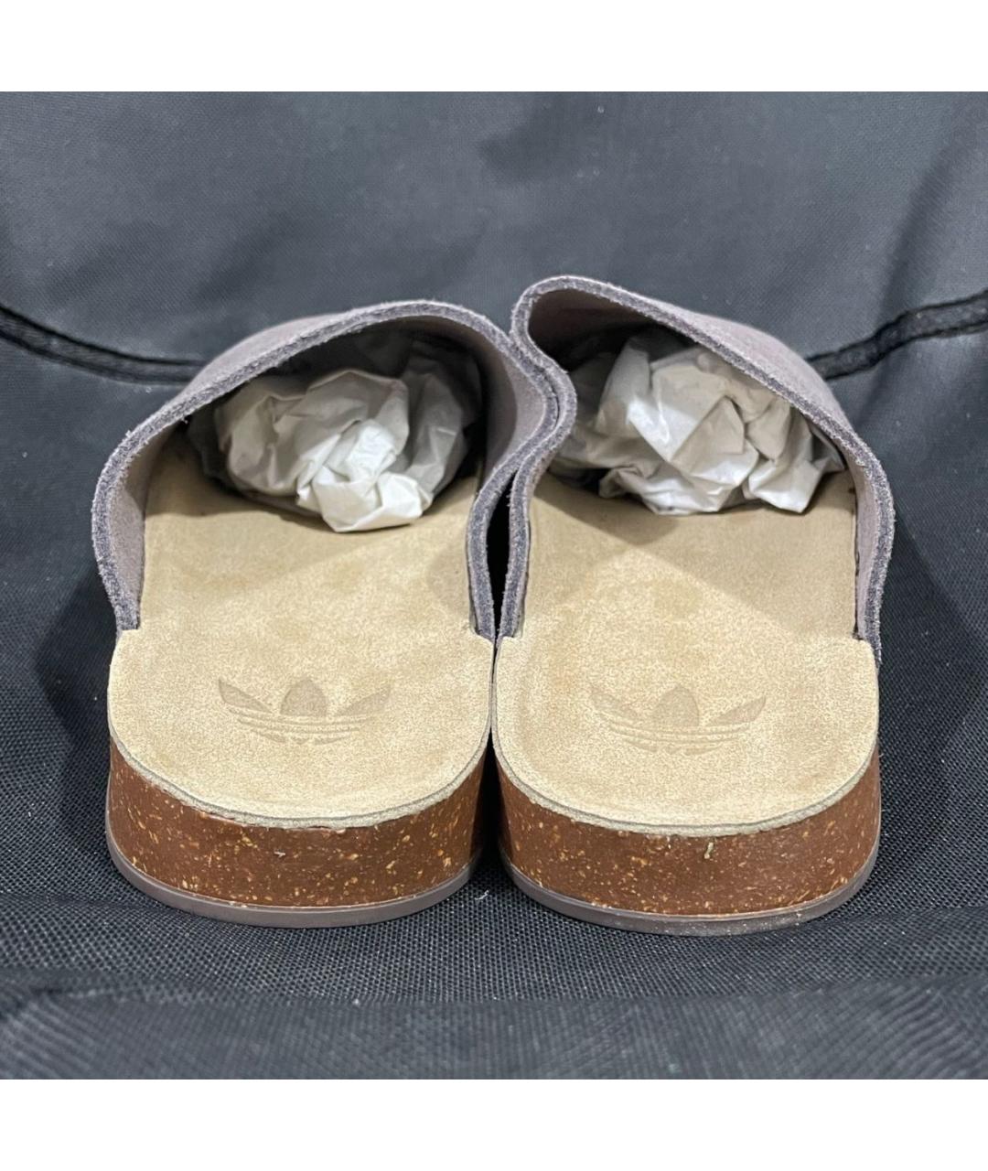 ADIDAS Серые замшевые сабо, фото 6