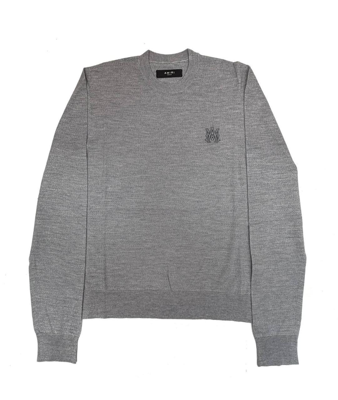 AMIRI Серый шерстяной джемпер / свитер, фото 3