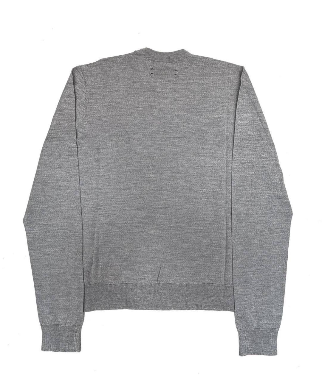 AMIRI Серый шерстяной джемпер / свитер, фото 2