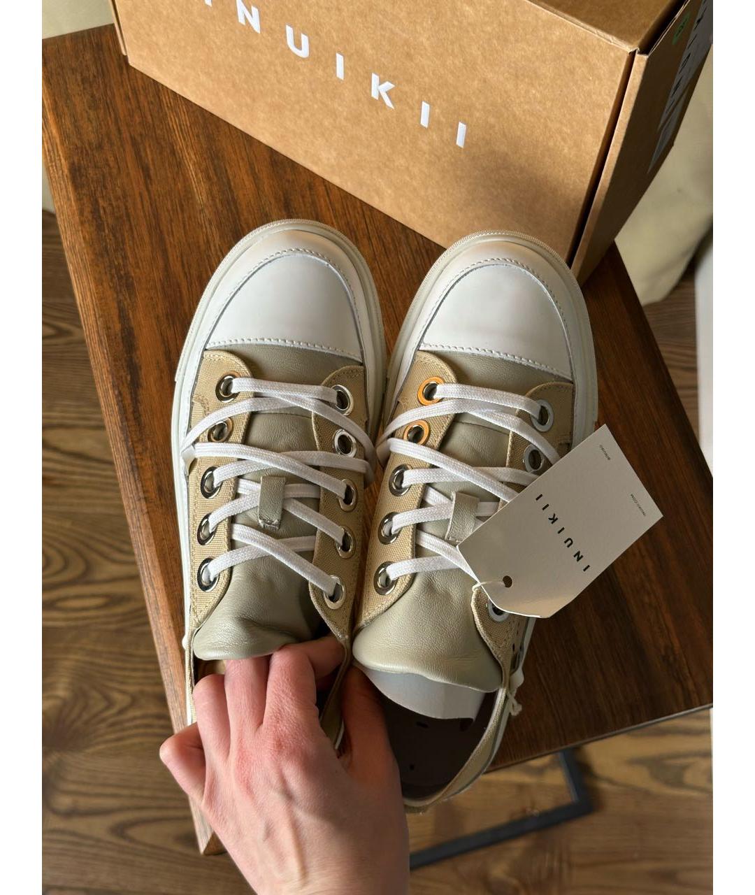 INUIKII Бежевые кеды, фото 6