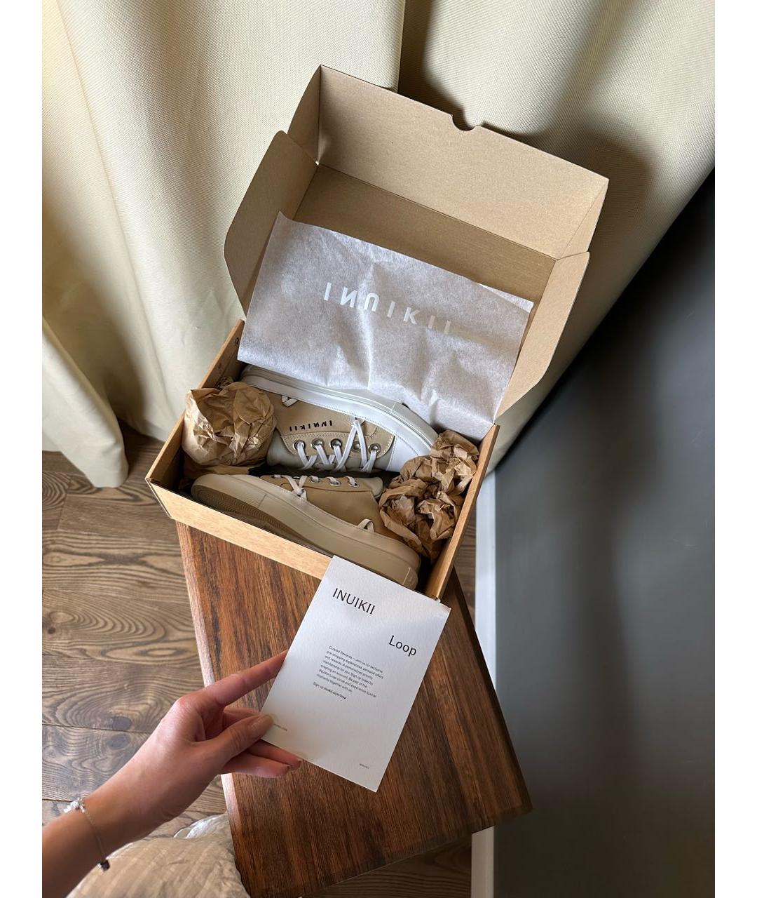 INUIKII Бежевые кеды, фото 8