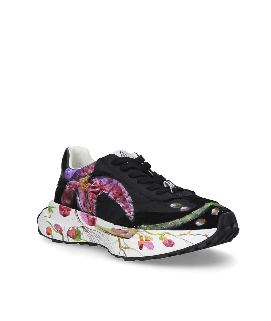 ELENA IACHI Черные кожаные кроссовки, фото 2