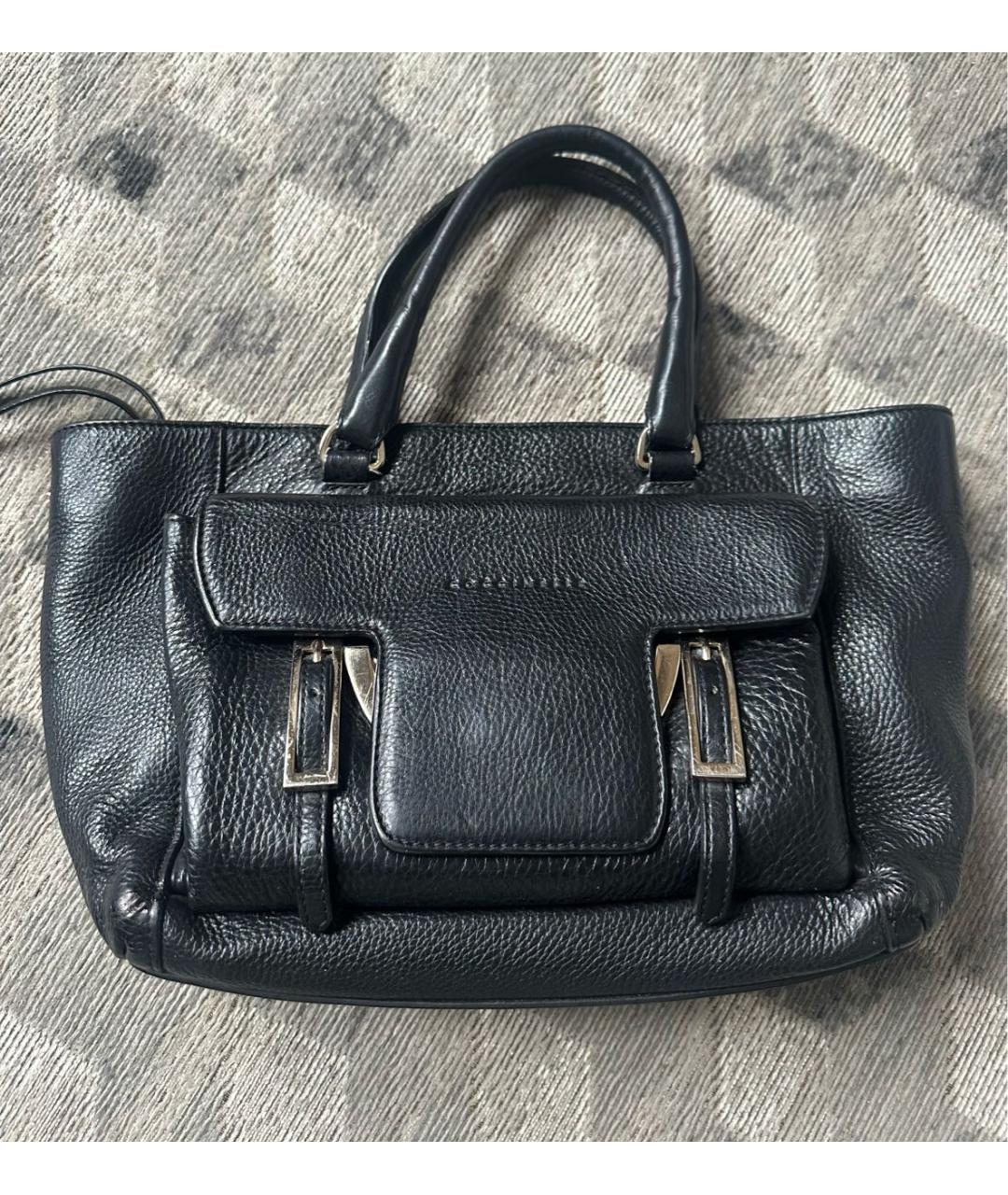 COCCINELLE Черная кожаная сумка с короткими ручками, фото 9