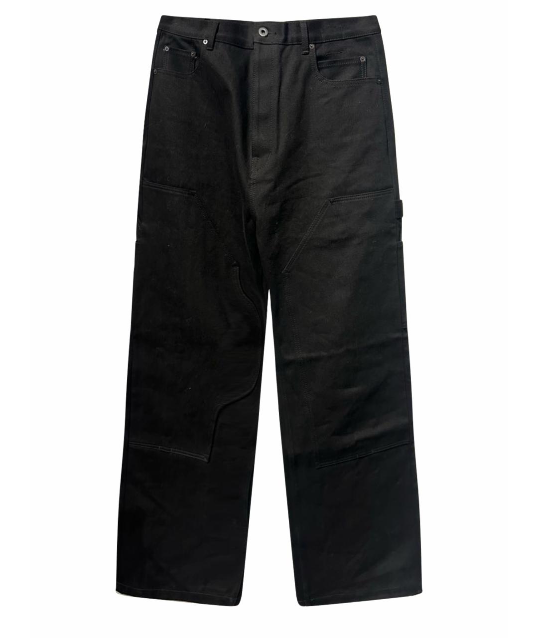 RICK OWENS DRKSHDW Черные хлопковые джинсы, фото 1