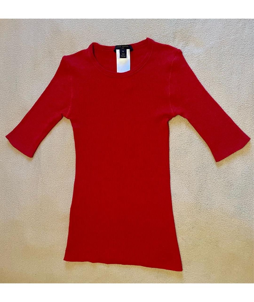 LOUIS VUITTON Красный шерстяной джемпер / свитер, фото 6