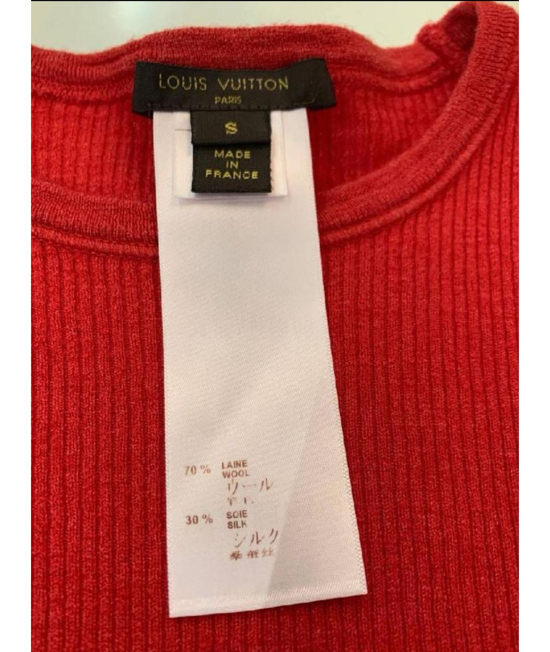 LOUIS VUITTON Красный шерстяной джемпер / свитер, фото 4
