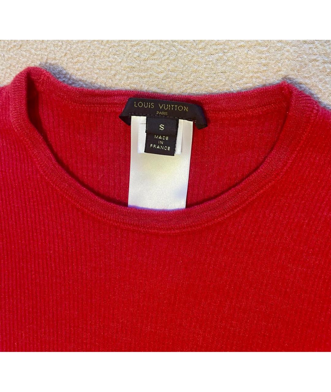 LOUIS VUITTON Красный шерстяной джемпер / свитер, фото 2