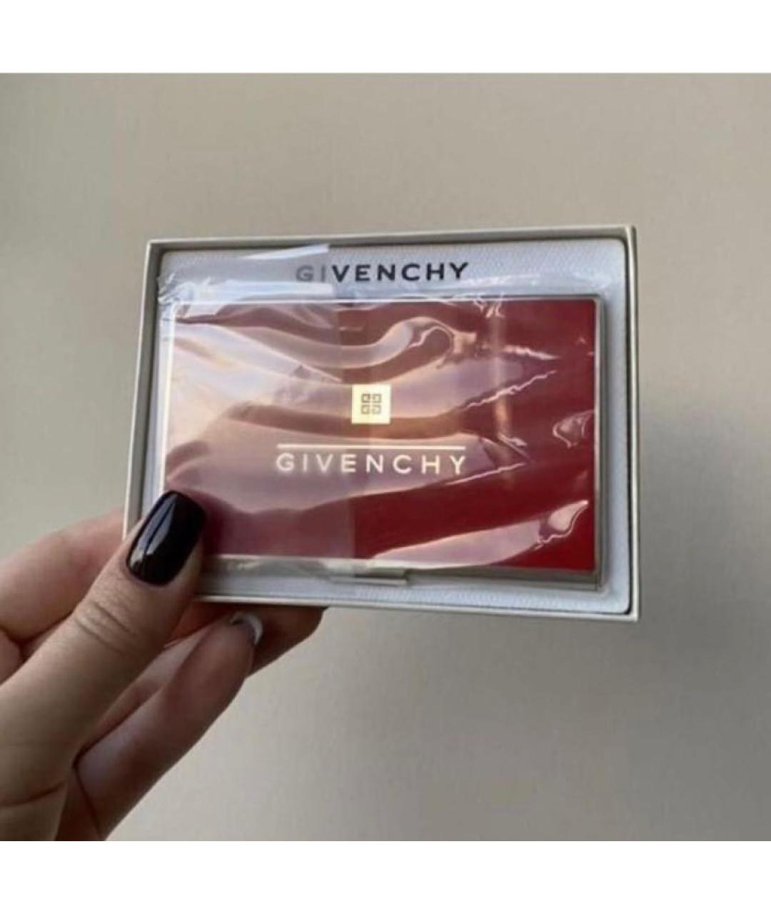 GIVENCHY Бордовая визитница, фото 3