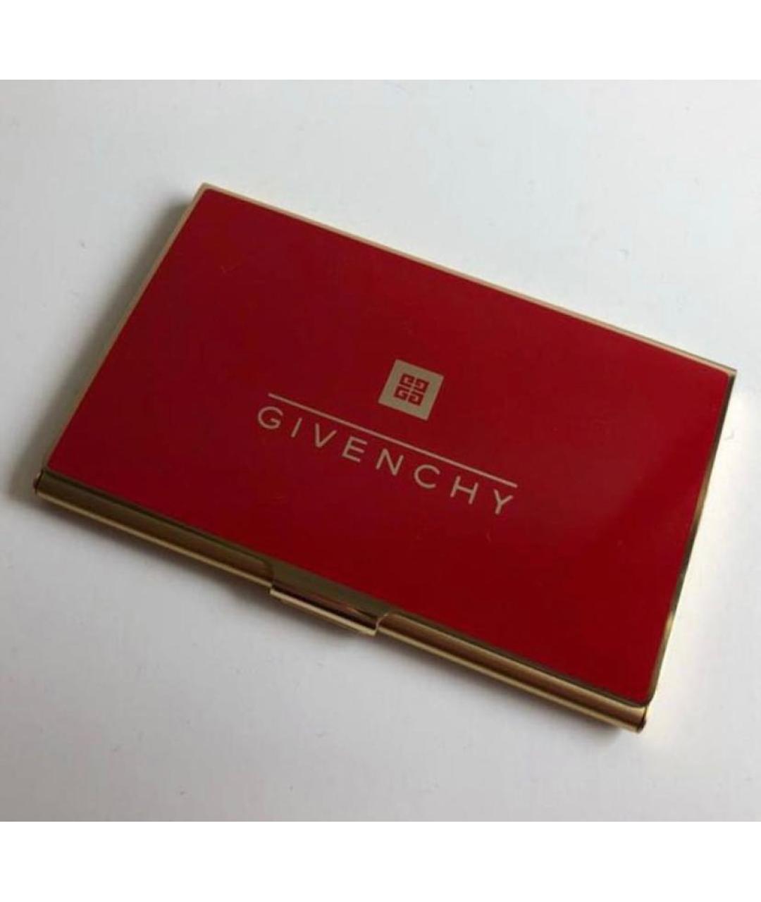 GIVENCHY Бордовая визитница, фото 6