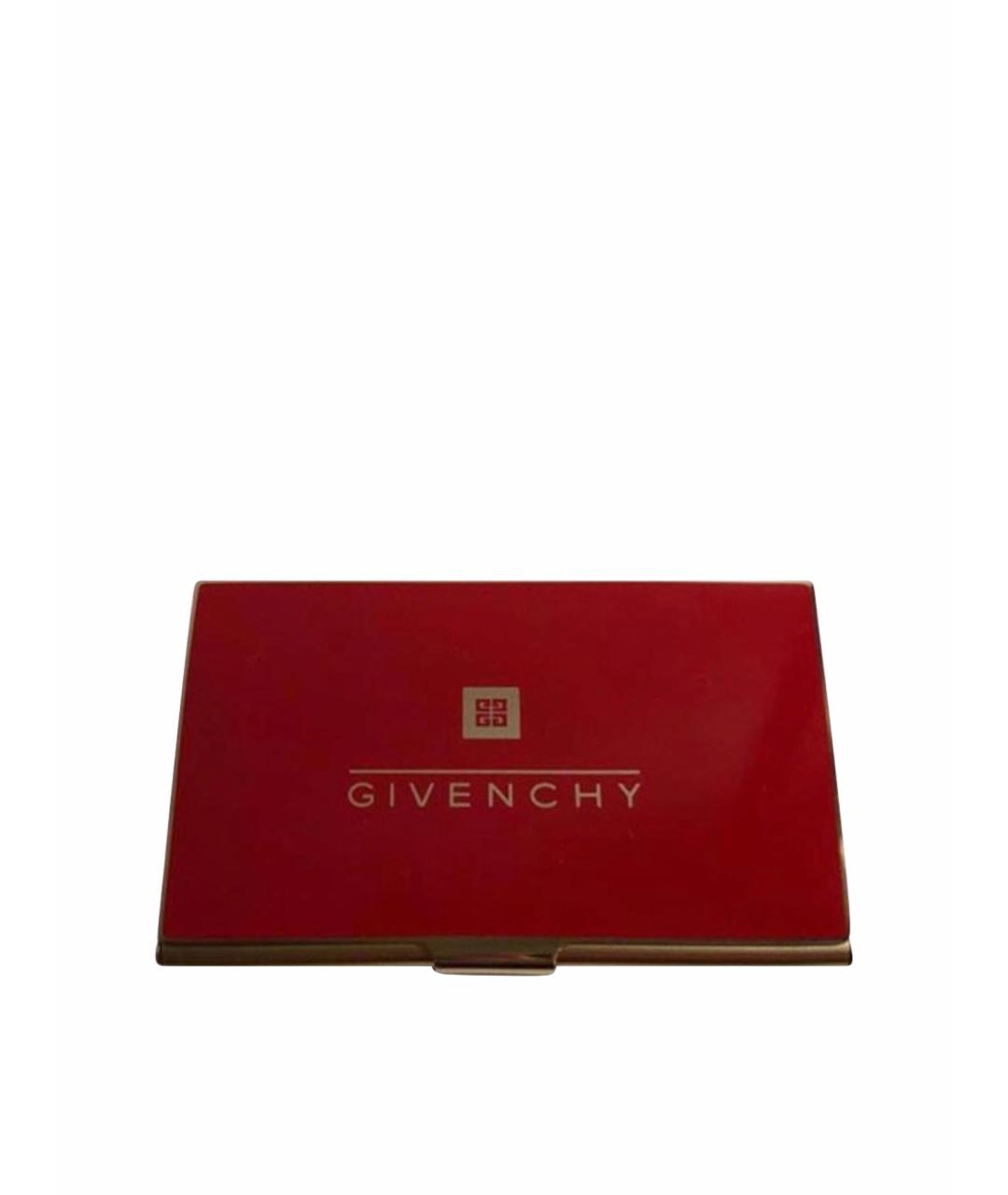 GIVENCHY Бордовая визитница, фото 1