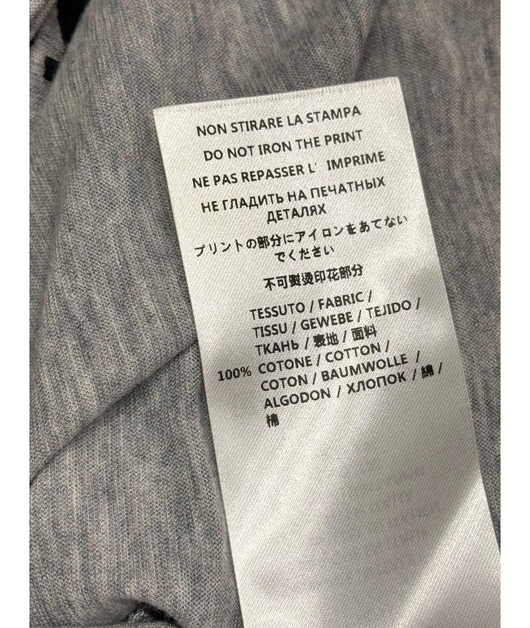 ALEXANDER MCQUEEN Серая хлопковая майка, фото 8