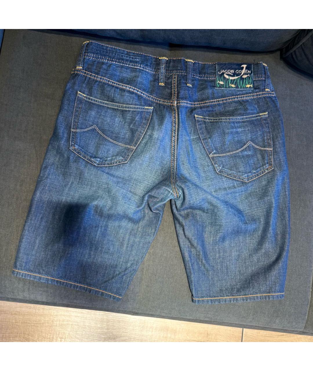 JACOB COHEN Темно-синие хлопковые шорты, фото 2