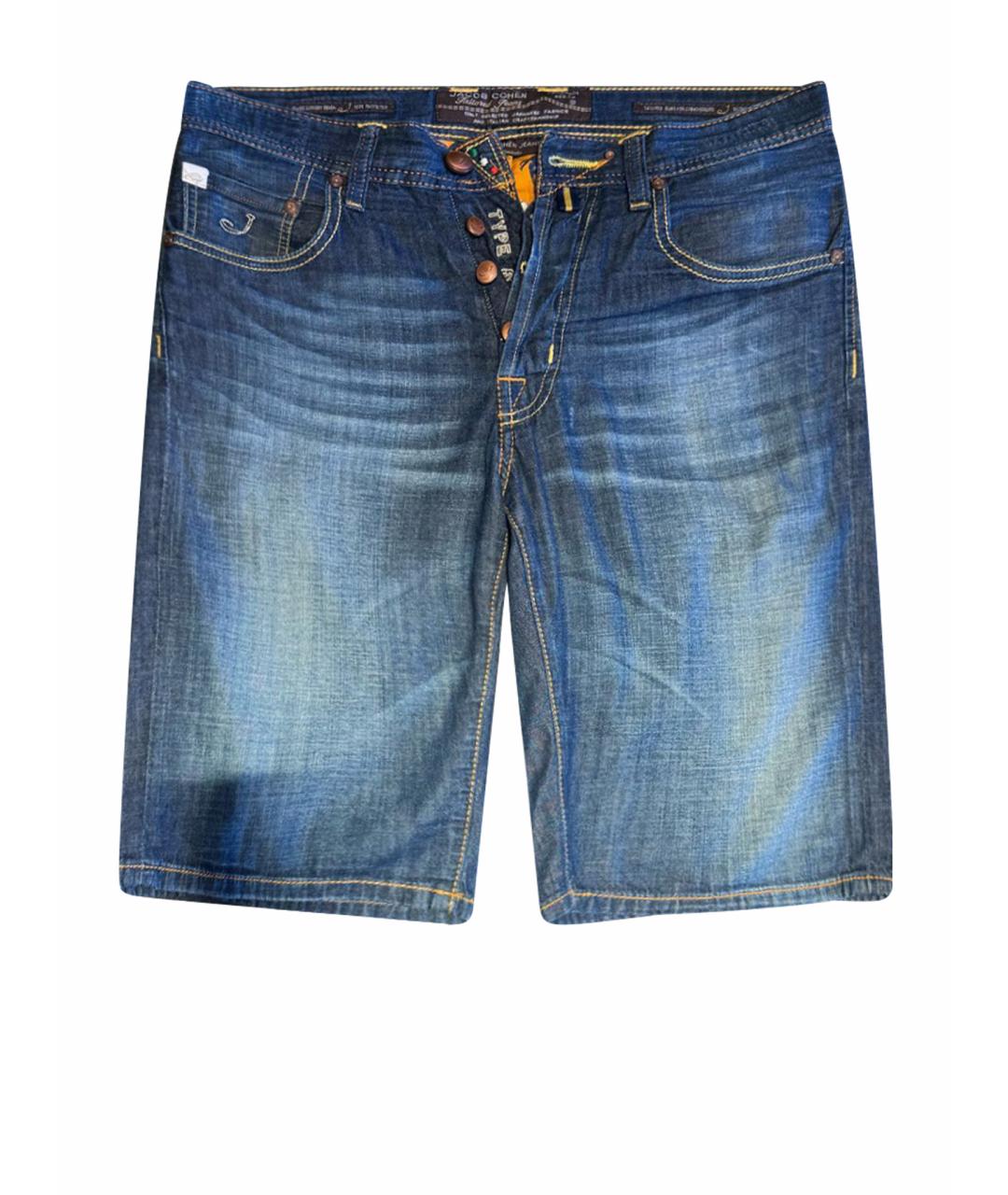 JACOB COHEN Темно-синие хлопковые шорты, фото 1