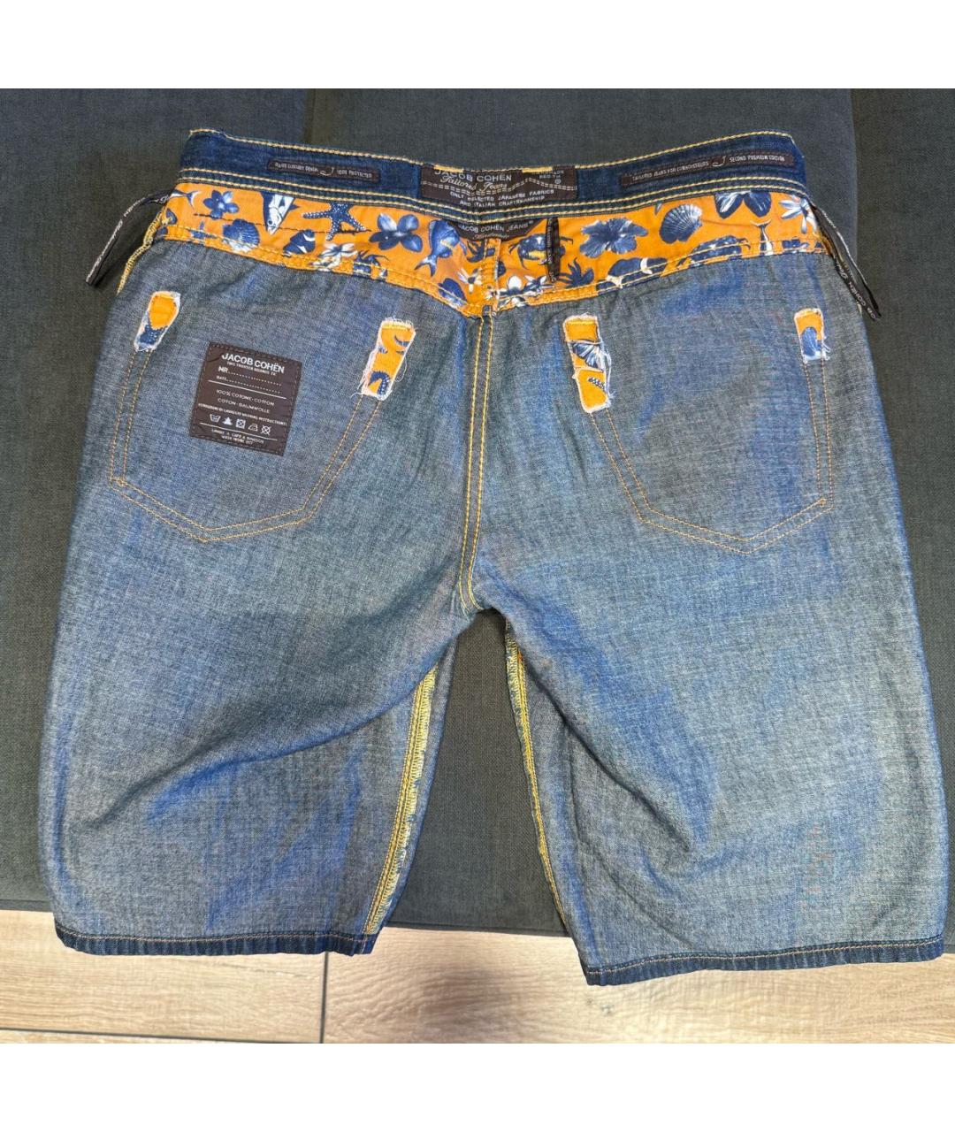 JACOB COHEN Темно-синие хлопковые шорты, фото 4