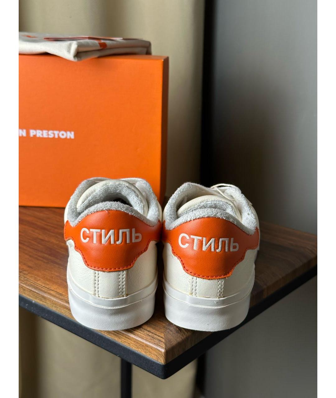 HERON PRESTON Бежевые низкие кроссовки / кеды, фото 4