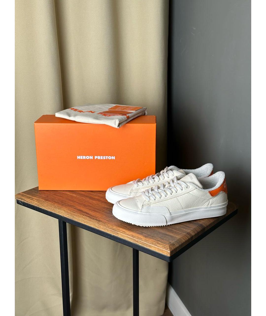 HERON PRESTON Бежевые низкие кроссовки / кеды, фото 2