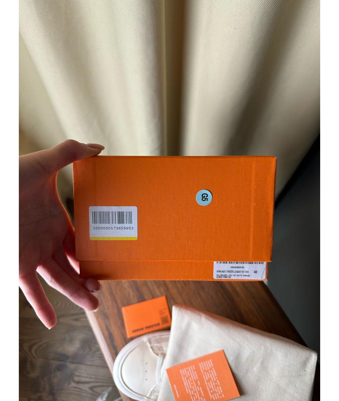 HERON PRESTON Бежевые низкие кроссовки / кеды, фото 8