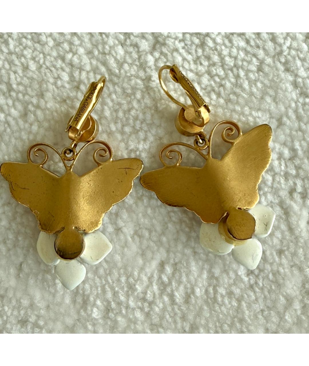 DOLCE&GABBANA Голубые металлические серьги, фото 2