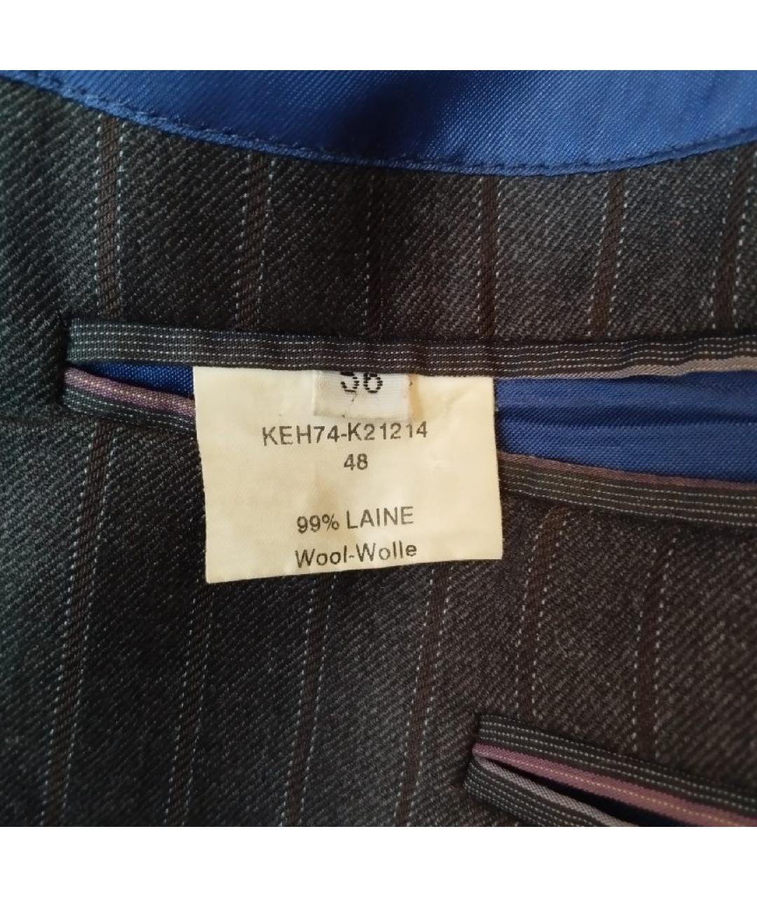 KENZO Антрацитовый классический костюм, фото 5