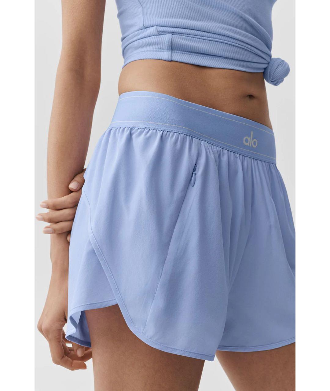 ALO YOGA Голубые шорты, фото 4
