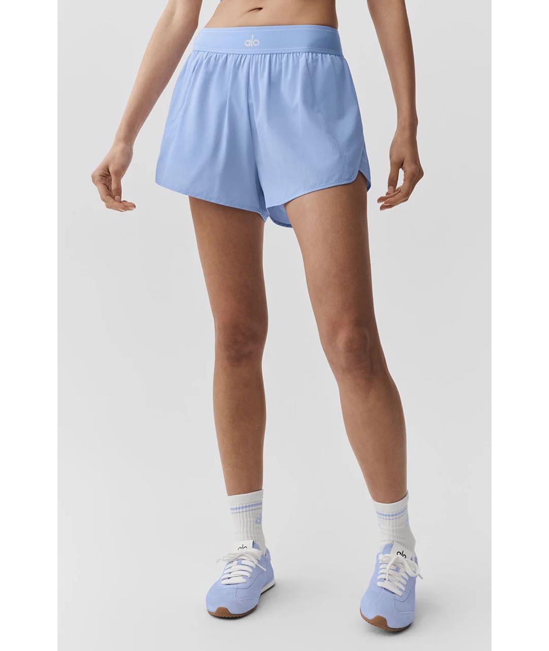 ALO YOGA Голубые шорты, фото 8