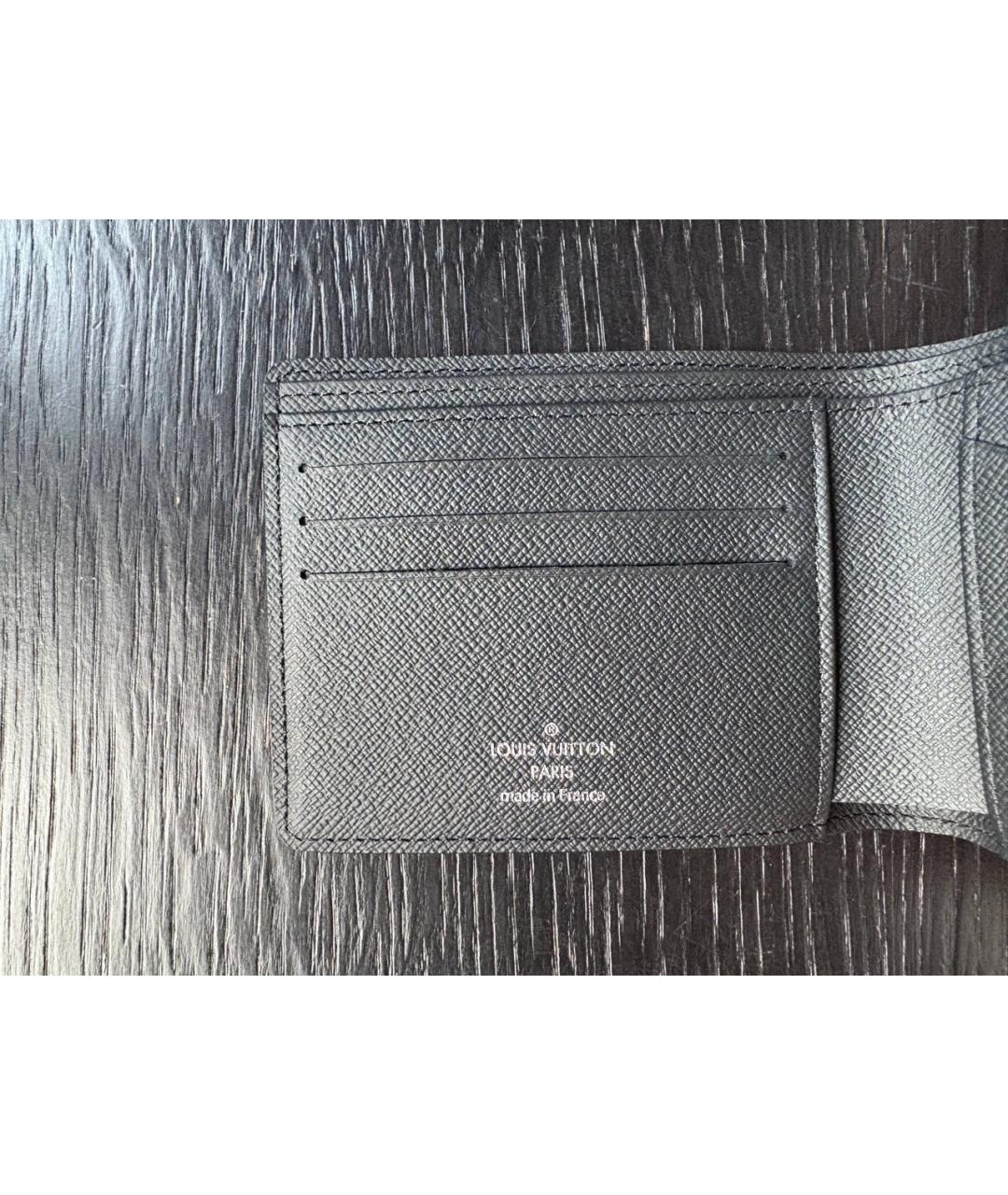 LOUIS VUITTON Антрацитовый кошелек, фото 6