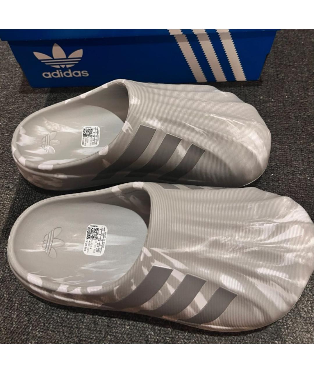 ADIDAS Серые шлепанцы, фото 7