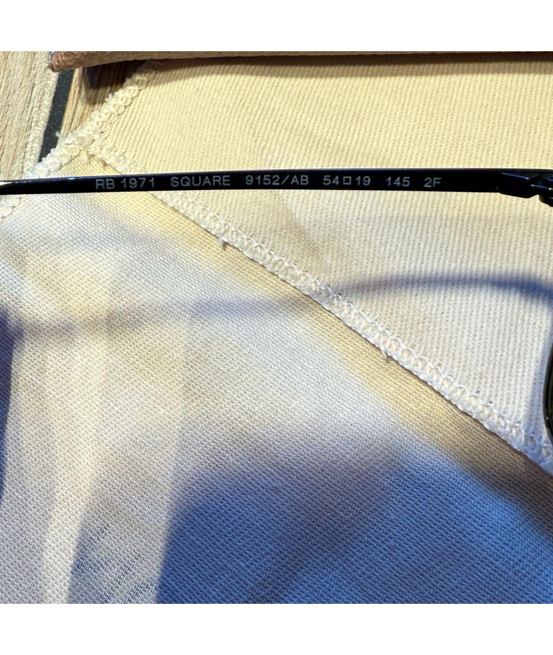 RAY BAN Зеленые металлические солнцезащитные очки, фото 6