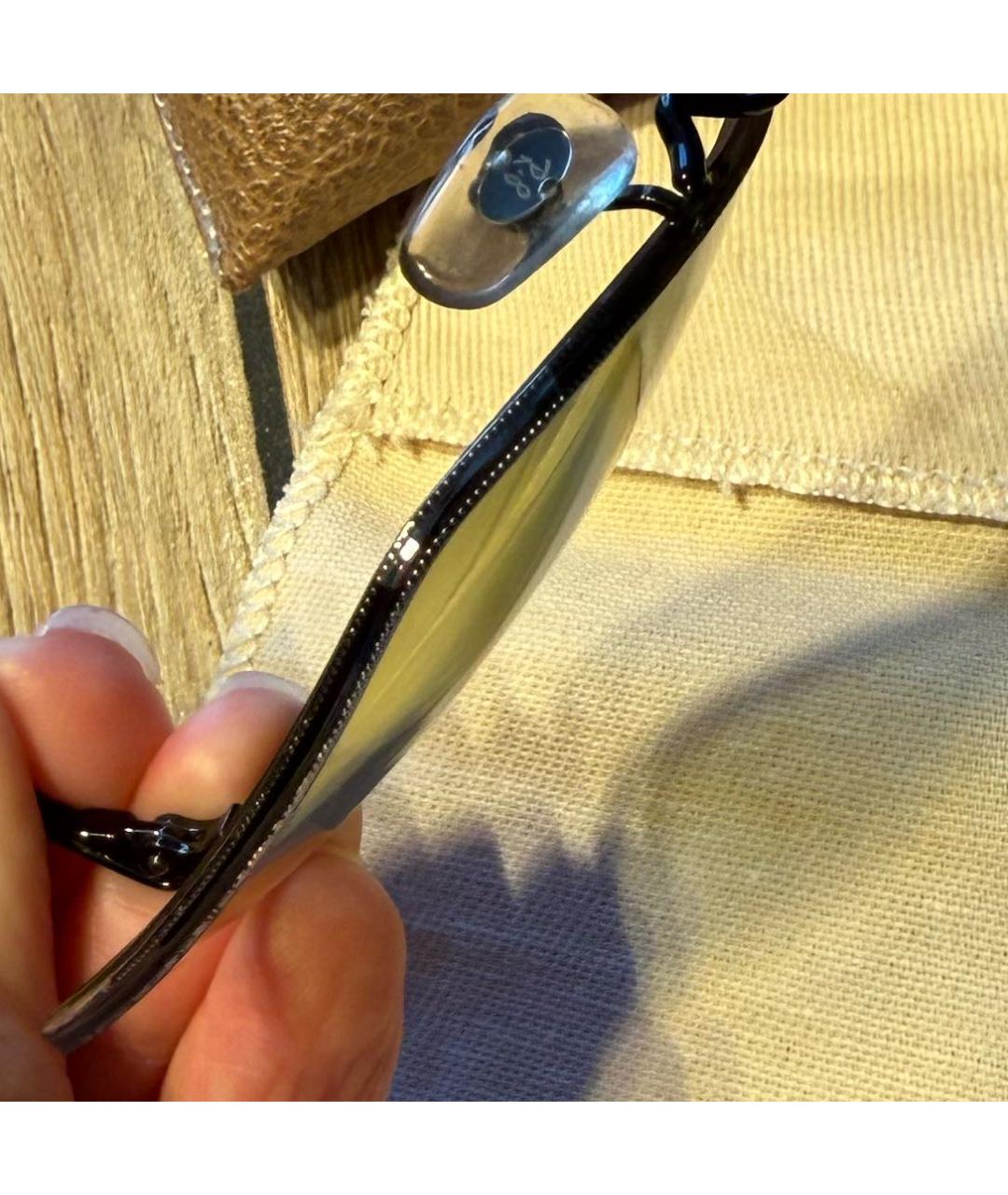 RAY BAN Зеленые металлические солнцезащитные очки, фото 7