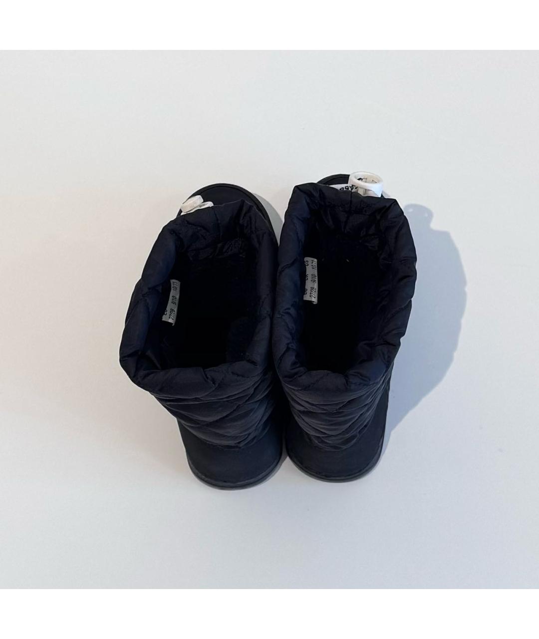 DOLCE&GABBANA Черные текстильные сапоги, фото 3