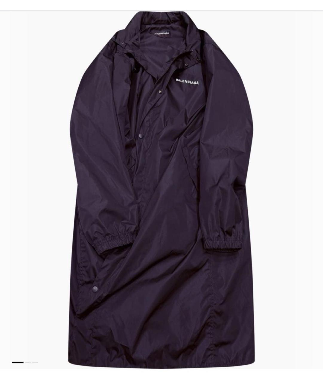 BALENCIAGA Черный тренч/плащ, фото 4