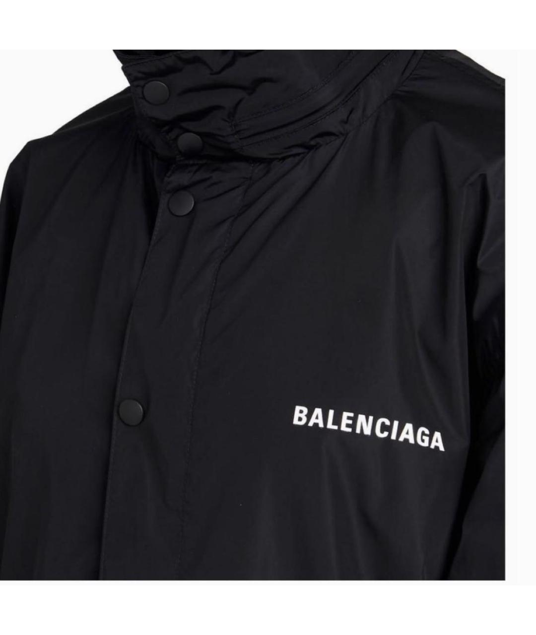 BALENCIAGA Черный тренч/плащ, фото 3