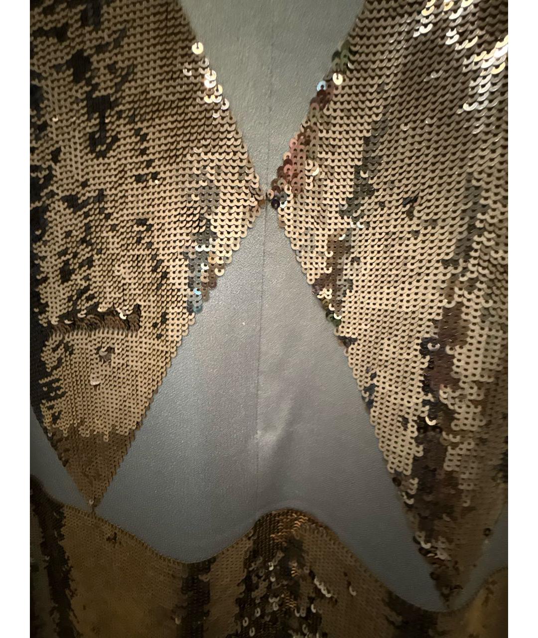 TORY BURCH Синее полиэстеровое вечернее платье, фото 8