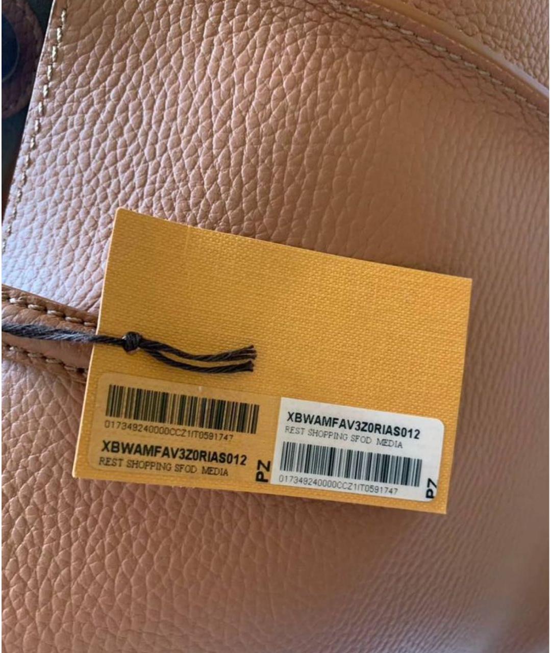 TOD'S Коричневая кожаная сумка тоут, фото 5