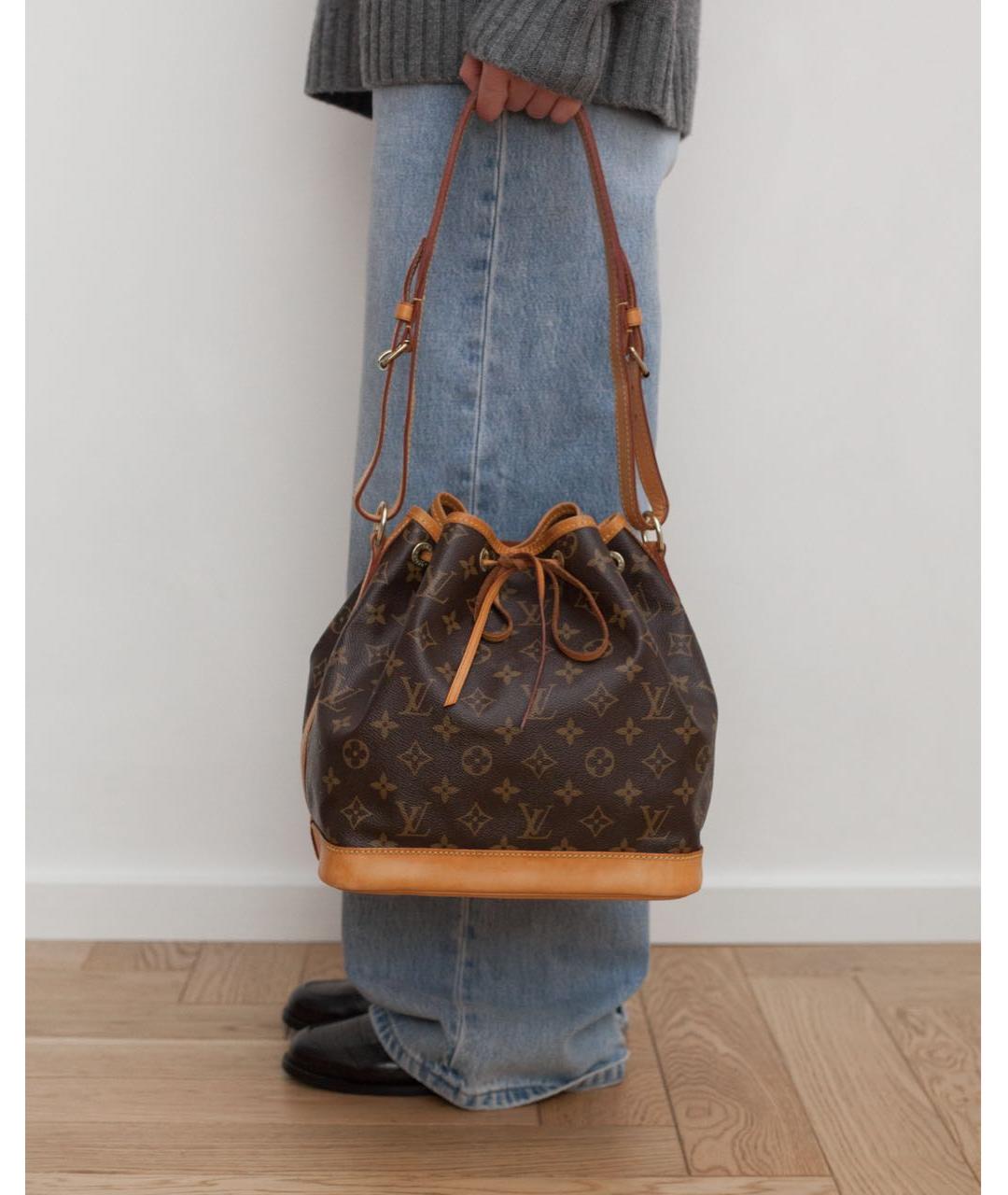 LOUIS VUITTON Коричневая сумка с короткими ручками, фото 4