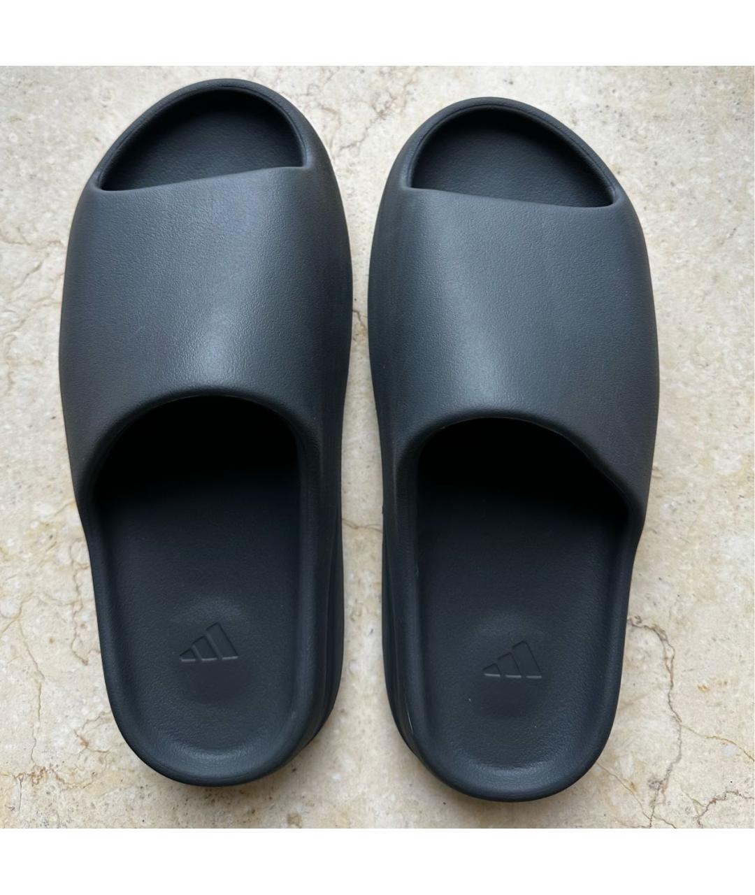 ADIDAS YEEZY Серые резиновые шлепанцы, фото 3