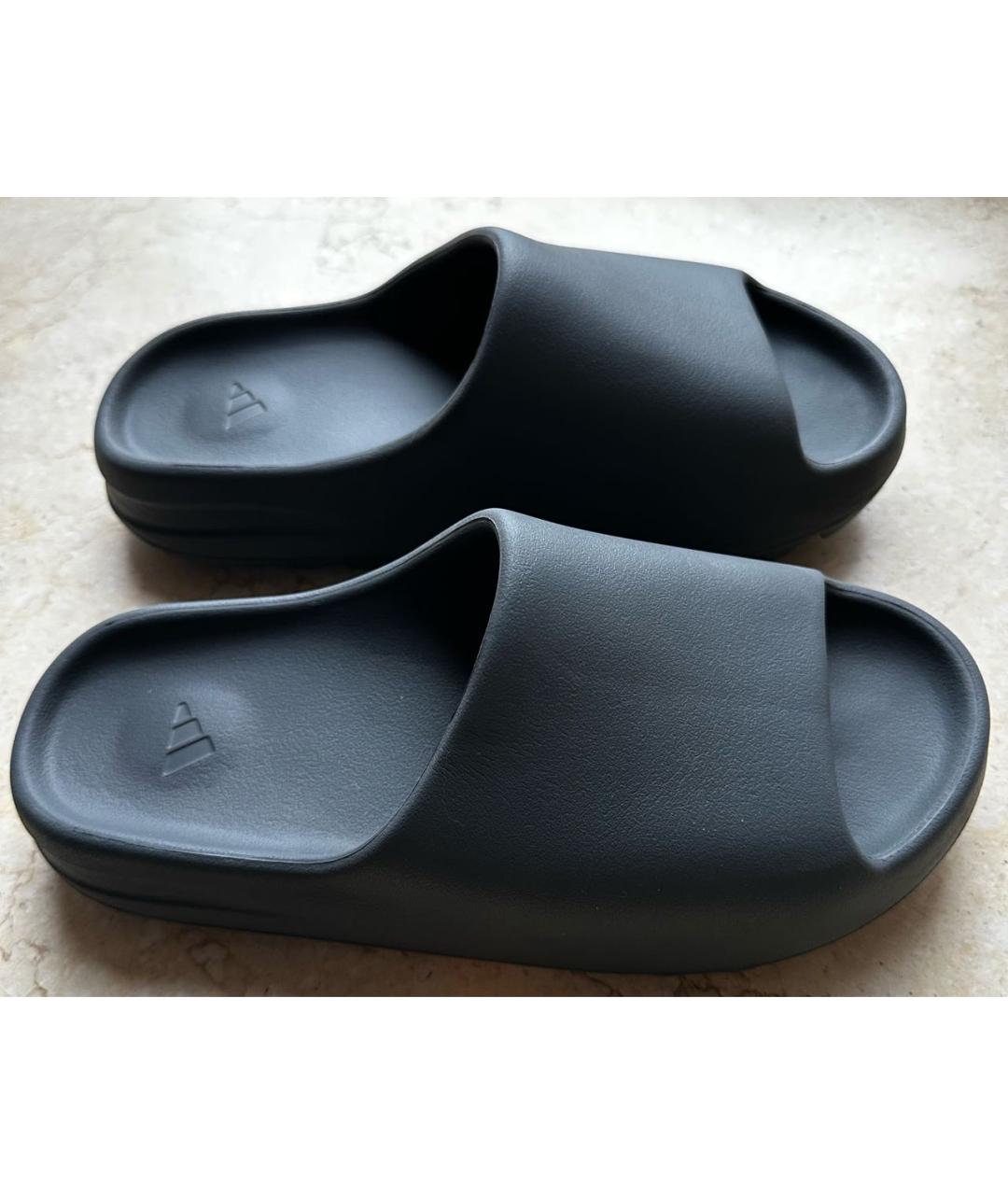 ADIDAS YEEZY Серые резиновые шлепанцы, фото 5