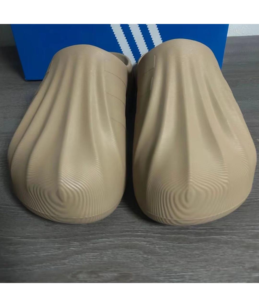 ADIDAS Бежевые шлепанцы, фото 7