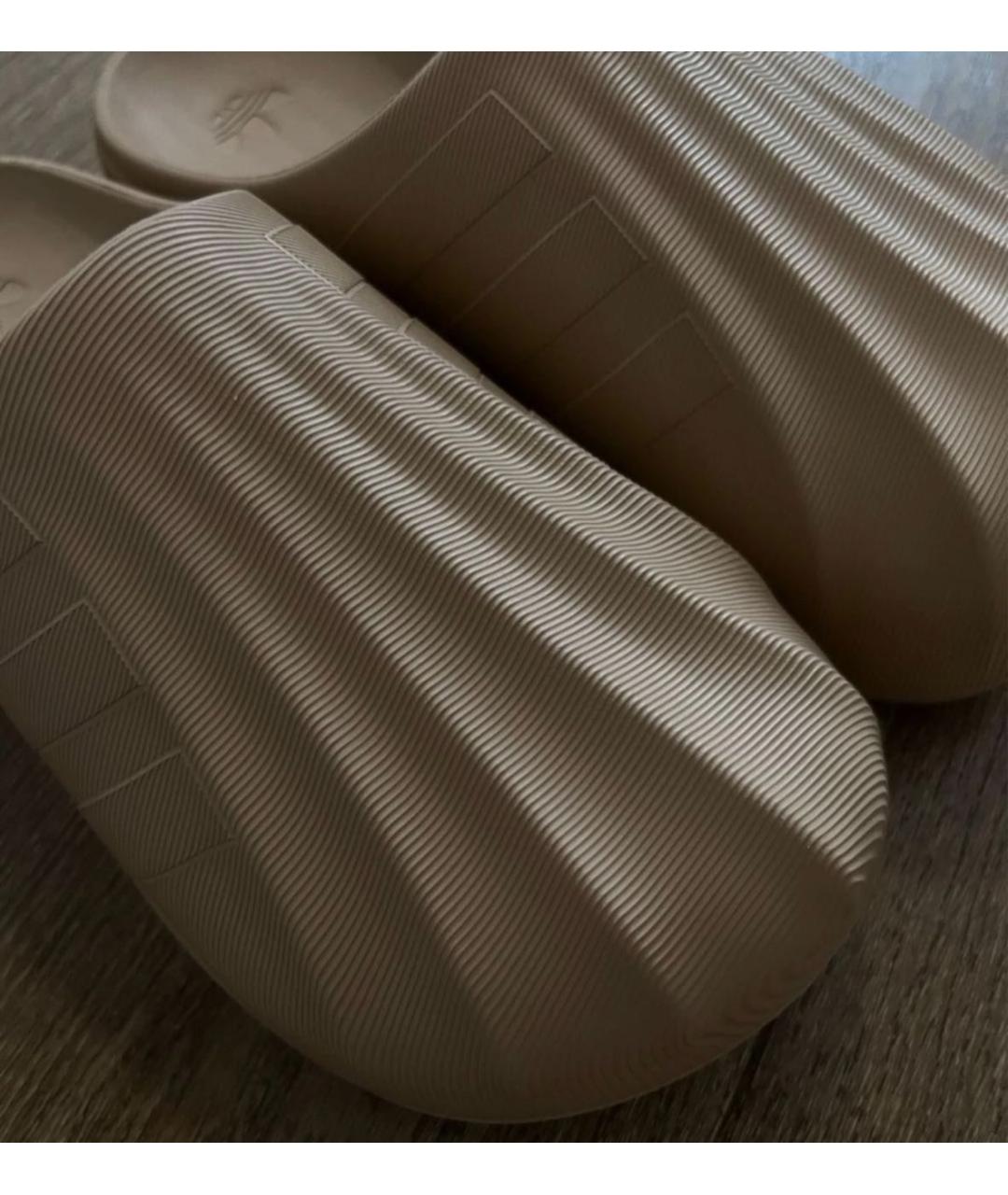 ADIDAS Бежевые шлепанцы, фото 6