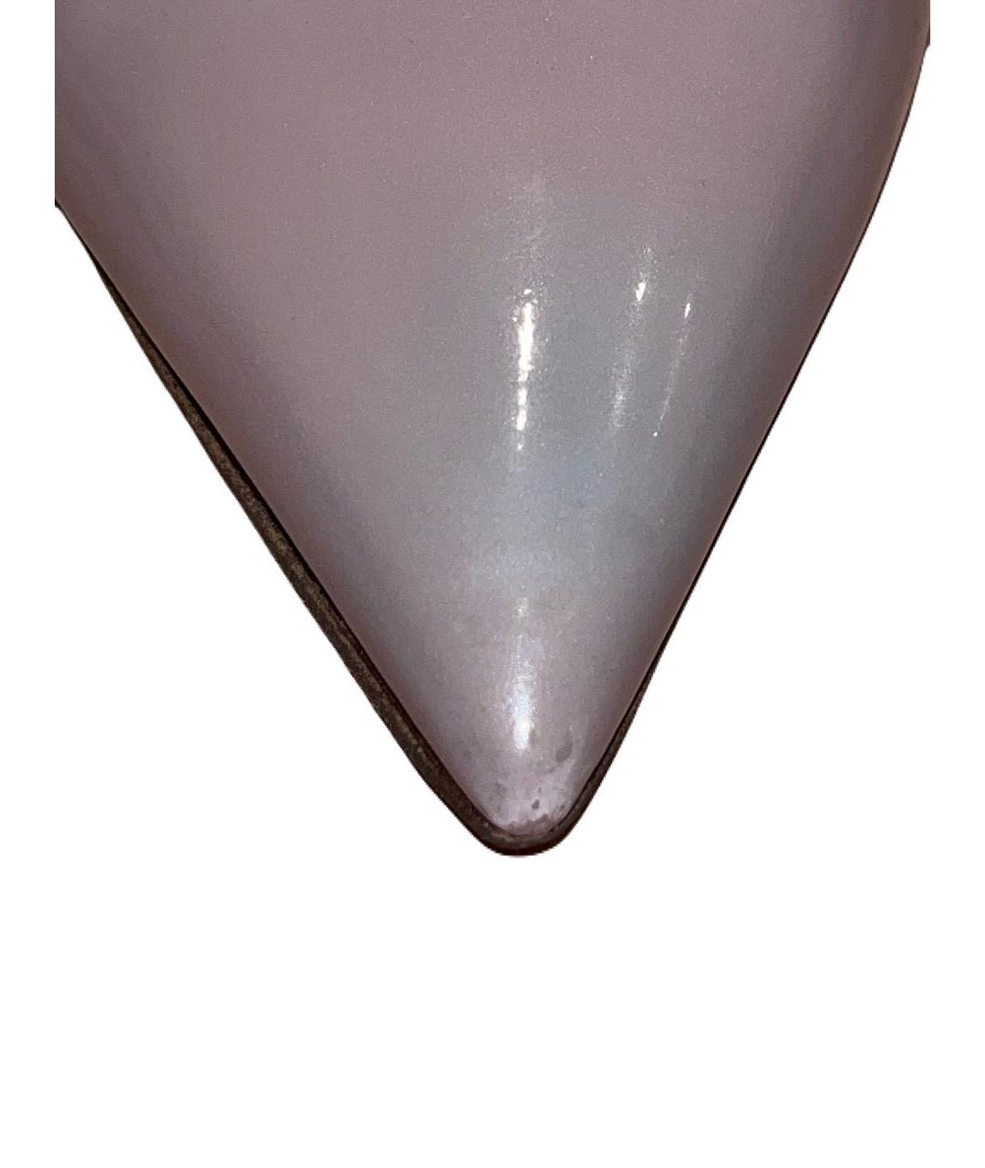 VALENTINO Бежевые туфли из лакированной кожи, фото 6