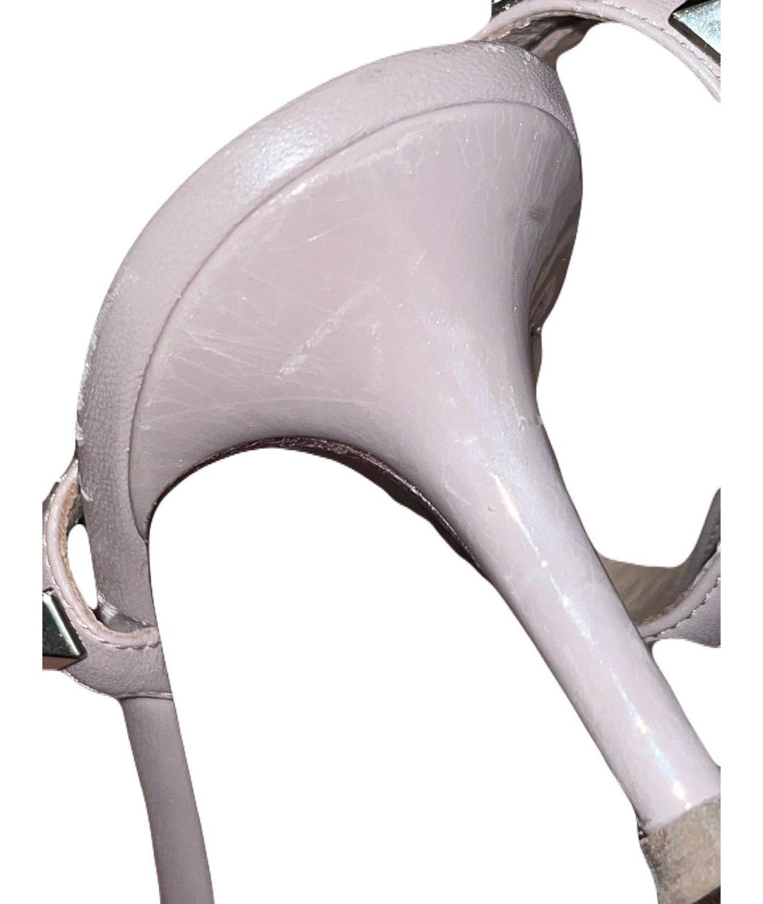 VALENTINO Бежевые туфли из лакированной кожи, фото 5