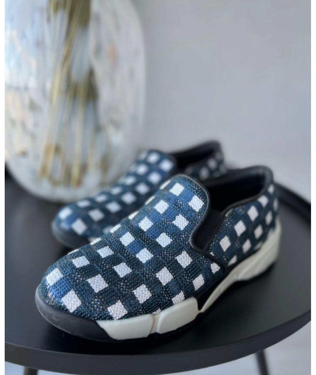 PINKO Синие текстильные слипоны, фото 3