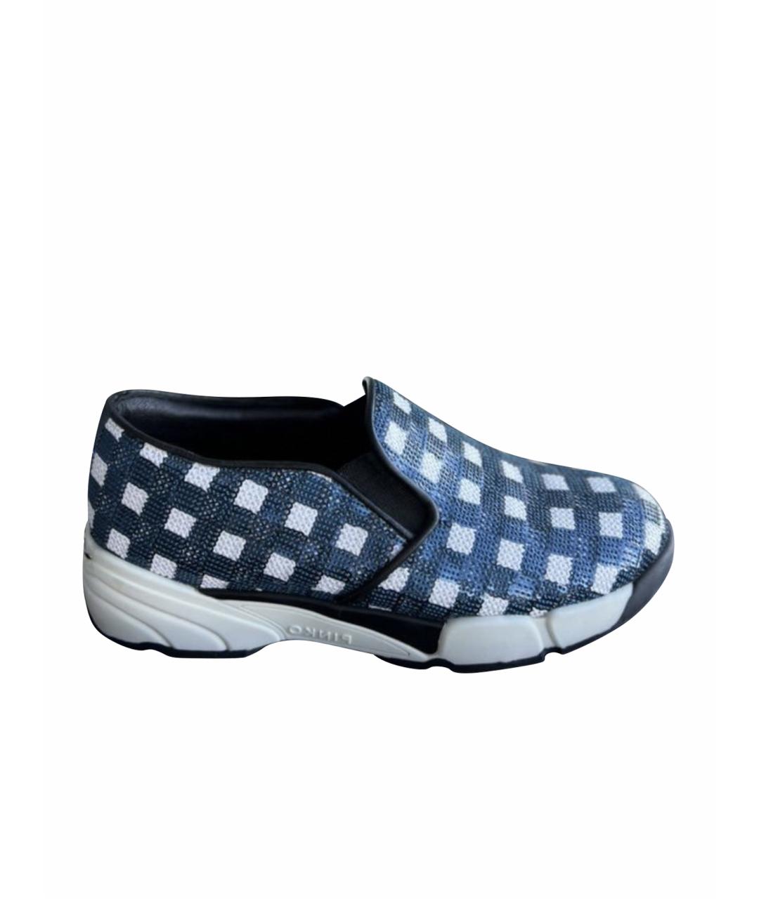 PINKO Синие текстильные слипоны, фото 1