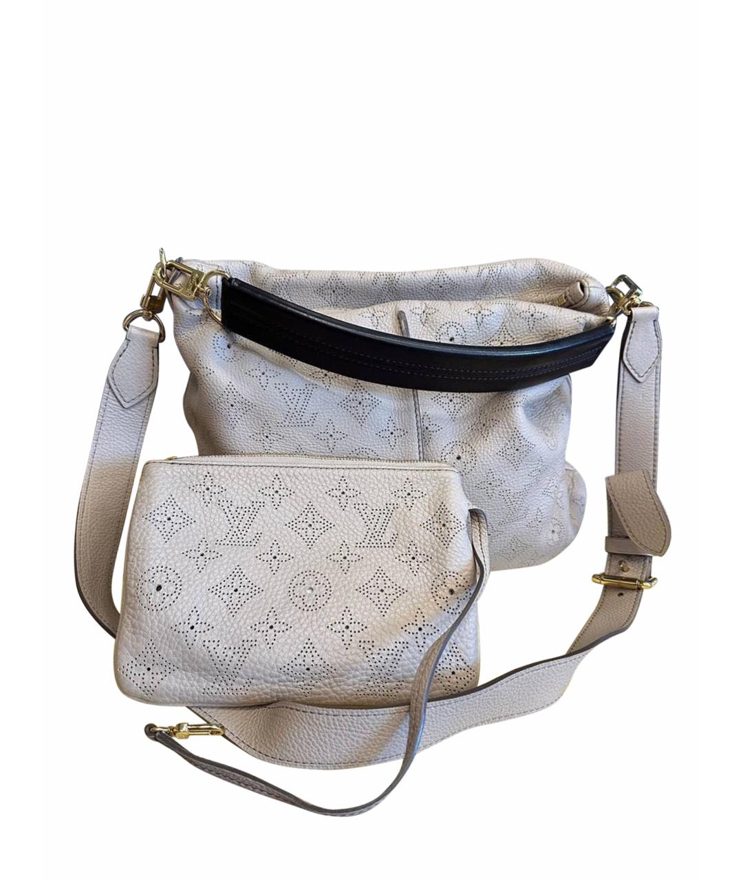 LOUIS VUITTON Бежевая кожаная сумка через плечо, фото 1