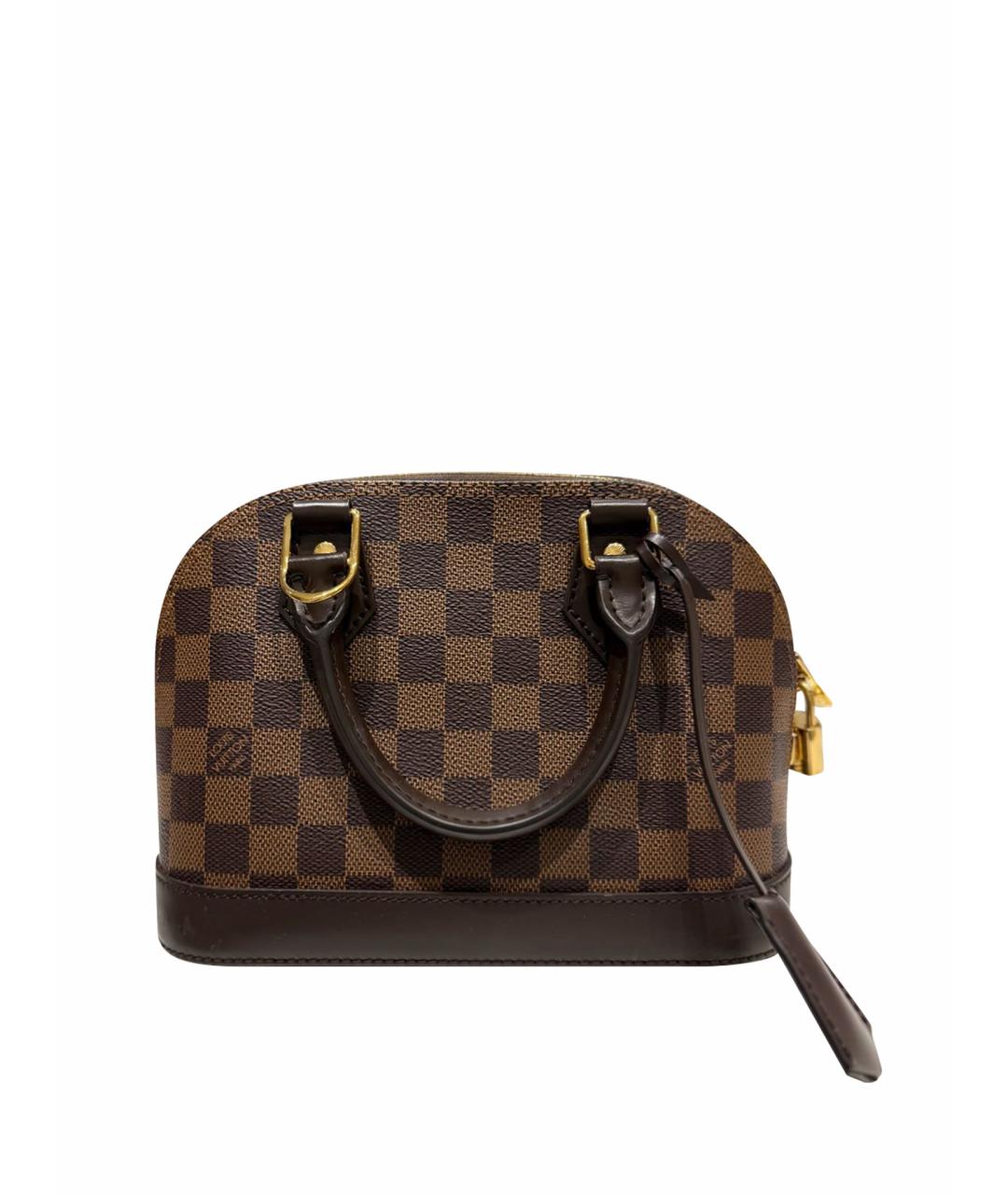 LOUIS VUITTON Коричневая кожаная сумка тоут, фото 1