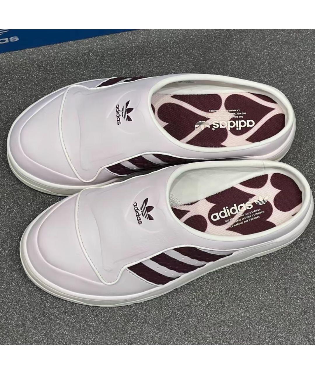ADIDAS Белые сабо, фото 5