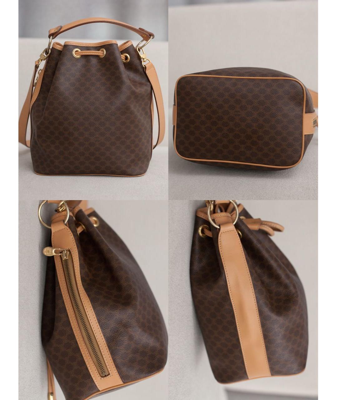 CELINE Коричневая сумка через плечо, фото 5