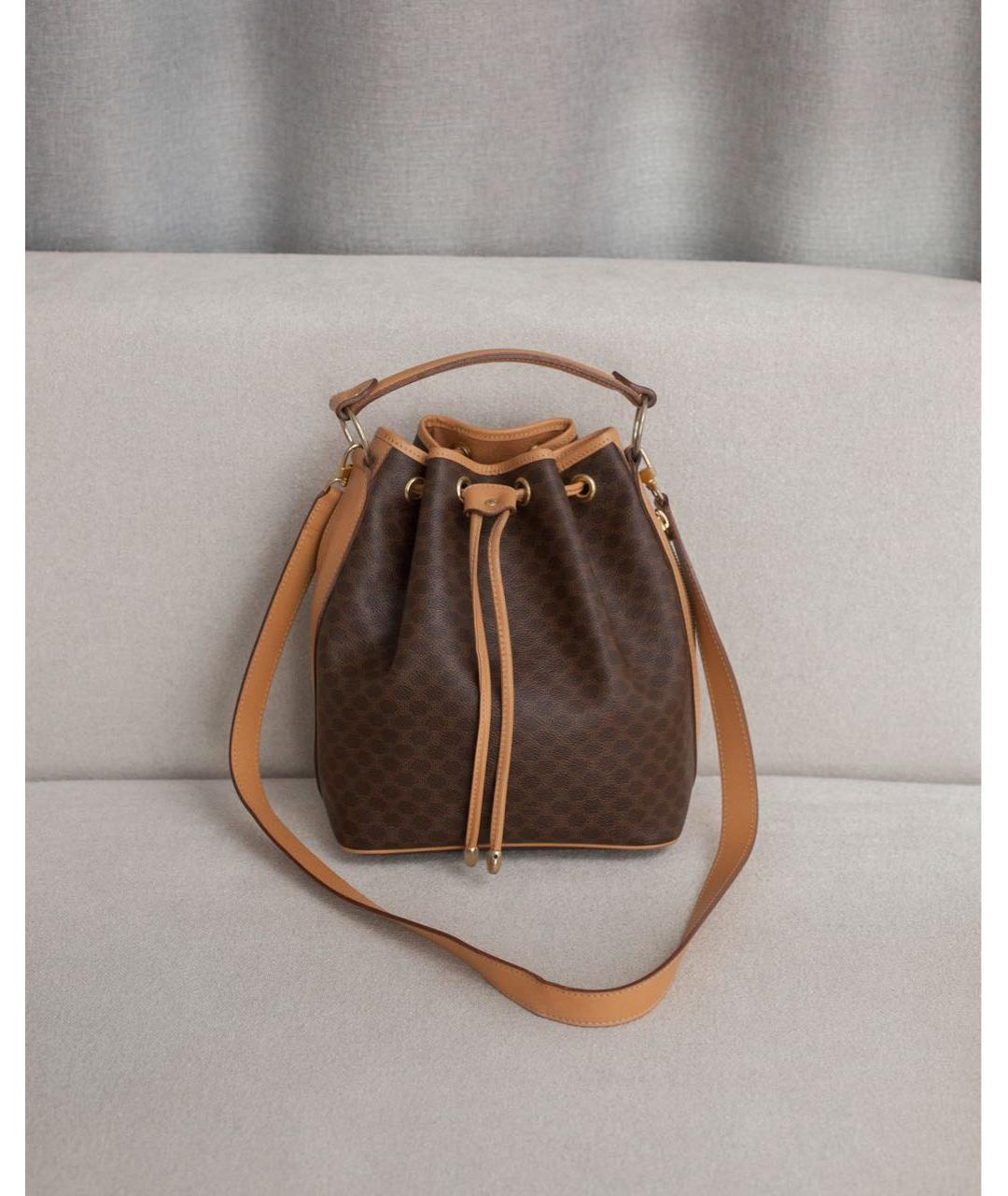 CELINE Коричневая сумка через плечо, фото 9