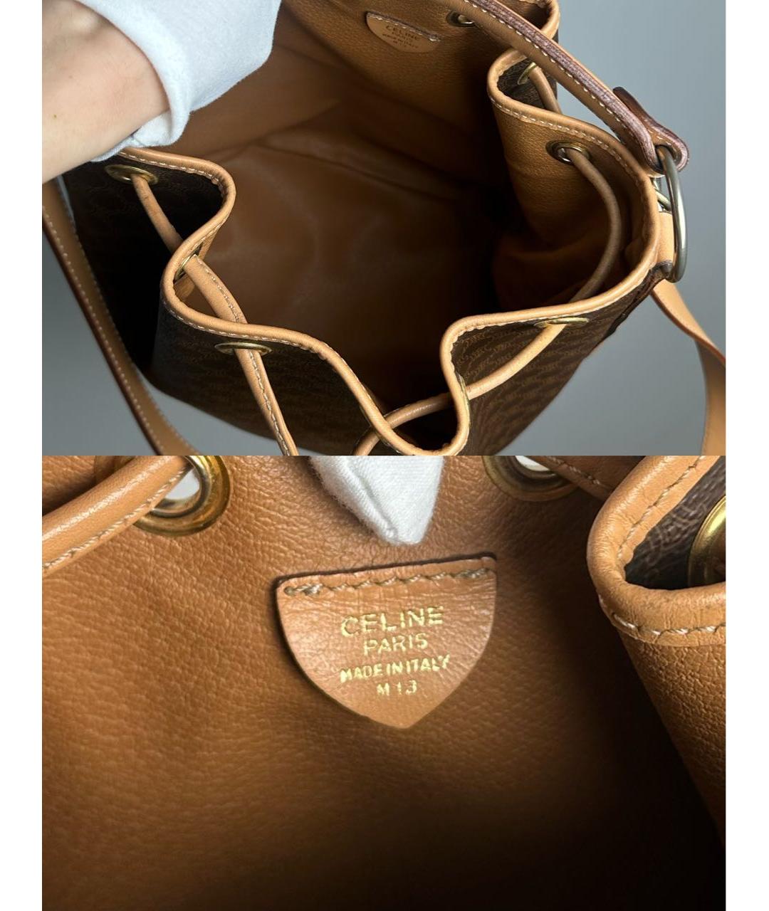 CELINE Коричневая сумка через плечо, фото 7
